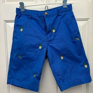 Vineyard Vines embroidered cotton boys shorts size 16